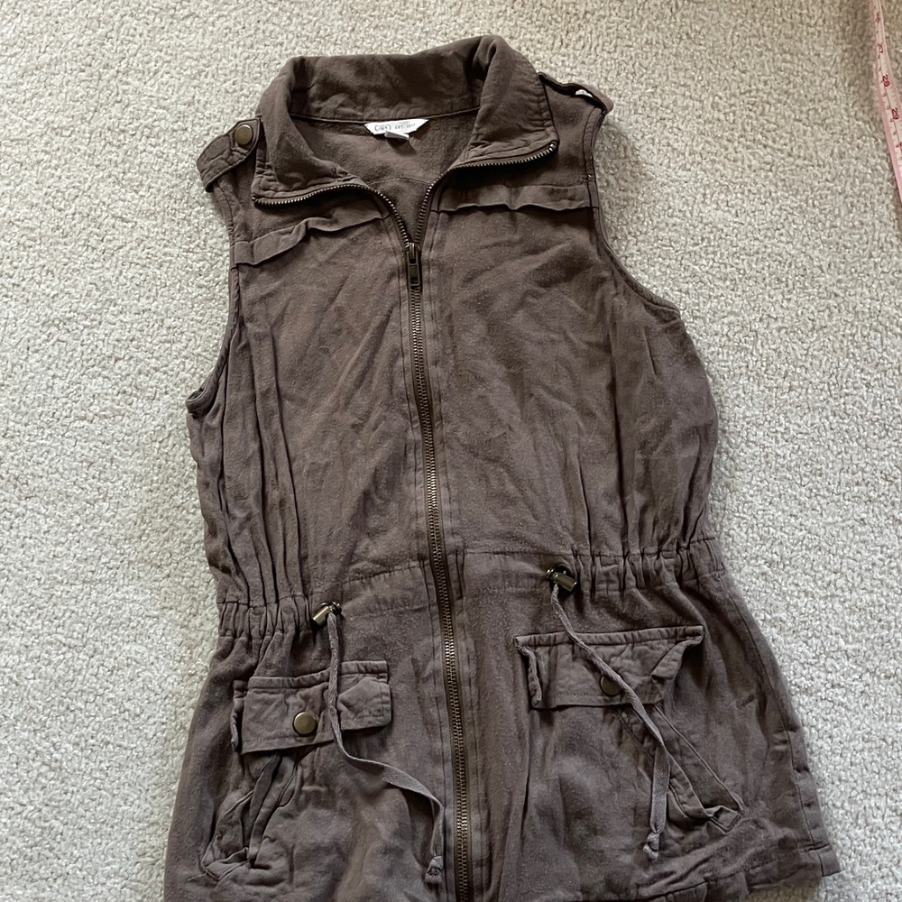 Cato Dark Brown Sleeveless Vest